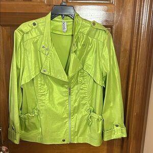 Berek Metallic Green Utility Jacket
